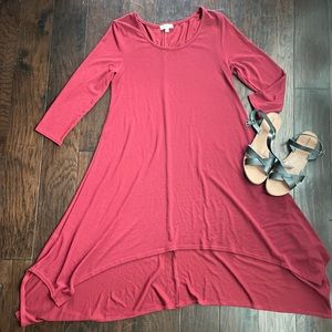 SOLD Medium umgee dress and size 9 black merona sandals